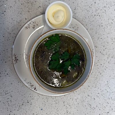 Суп зеленый с древесными грибами в Кофеин по цене 270