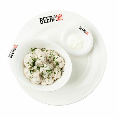 Пельмени домашние вареные в Beer & Fire Grill по цене 497 ₽