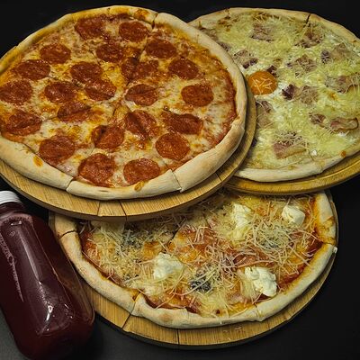 Набор пицц и морс в Байский по цене 2010 ₽