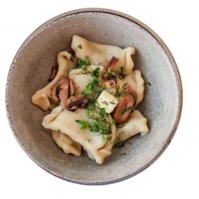 Вареники с картофелем и грибами в Garage по цене 430 ₽