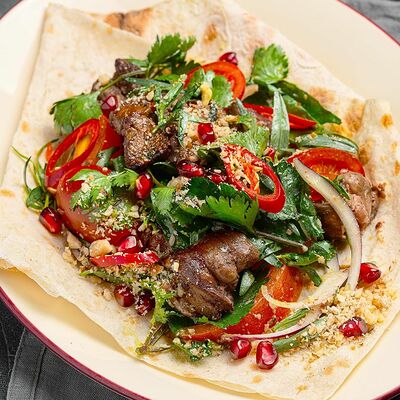 Салат из куриной печени на мангале в Гранат по цене 440