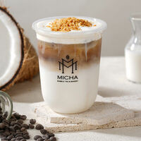 Кофе с кокосовыми сливками в Micha Bubble Tea & Bakery