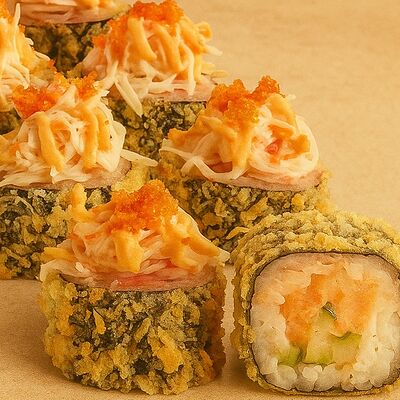 Горячий ролл жареный краб в Hakuna Matata по цене 419 ₽