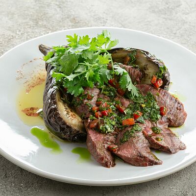 Фланк с печеным баклажаном и соусом чимичурри в Склад 22 по цене 1190