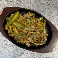 Картофель, жаренный с грибамив Гастропапы