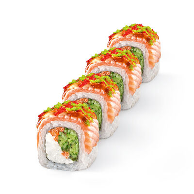 Опаленная Филадельфия с лососем в Матча Суши Бенто по цене 325 ₽