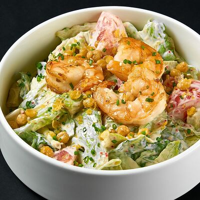 Боул с хрустящим нутом и креветкамив Полтора тигра по цене 670