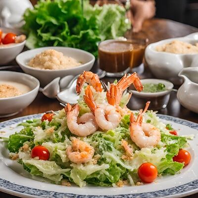 Цезарь с креветками в Триумф по цене 530 ₽