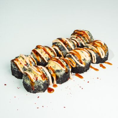 Запечённый в чёрной икре (8 шт) в ЁБИСАН по цене 1049 ₽