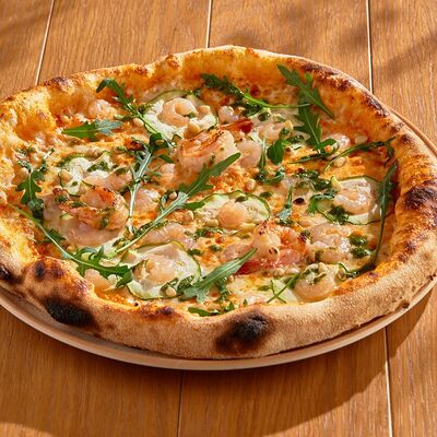 Пицца с креветками в Russo Italiano по цене 920 ₽