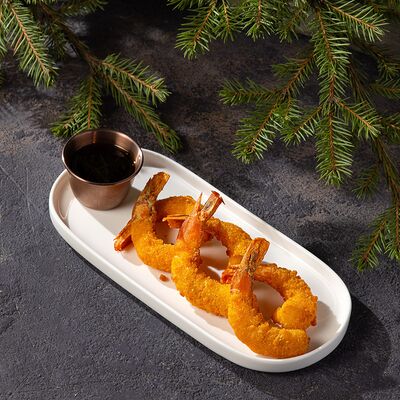 Хрустящие тигровые креветки с соусом понзу в Пилигрим по цене 690 ₽