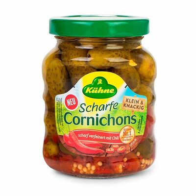Корнишоны острые маринованные Kuhne в Азбука Вкуса Экспресс Меню по цене 262 ₽