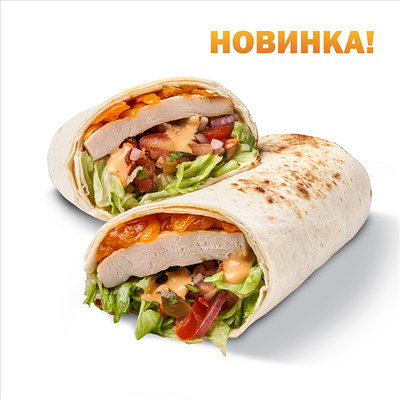 Буррито Мексиканский с курицей в Carl’s Jr. по цене 359 ₽