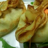 Грибочки в блинных кулечках в Вкусснов