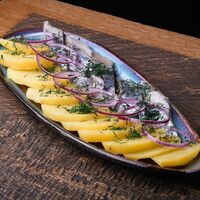 Сельдь с картофелем в Ели Сацебели