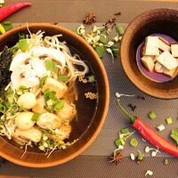 Рамен с курицей и острым тофув АрисА - лавка азиатской еды