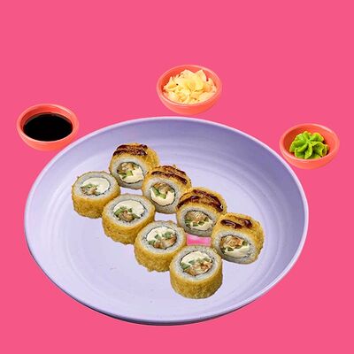 Ролл Минами Кани Вичи с Salmon темпура в Big Fish по цене 1348 ₽