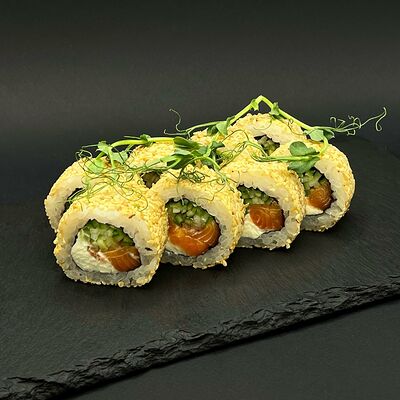 Ролл Лосось в кунжуте в Bibik Sushi по цене 562 ₽