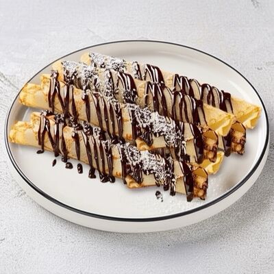 Большая порция блинчиков Легендарные с шоколадом в Шоколадница по цене 994 ₽