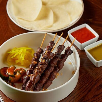 Шаокао из куриных сердечек в Рамен с уткой по цене 1230 ₽