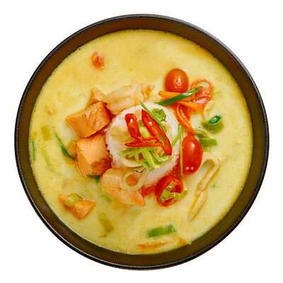 Сливочный суп с морепродуктами в PokeWoke по цене 690 ₽