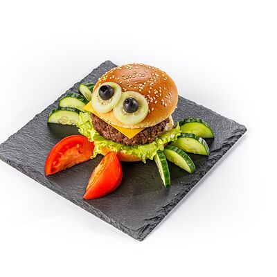 Крабсбургер с котлетой из говядины в The Brasserie по цене 650 ₽