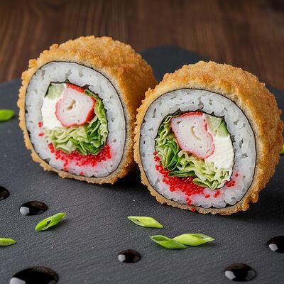 Калифорния в темпуре в ОЛИО пицца и суши по цене 410 ₽