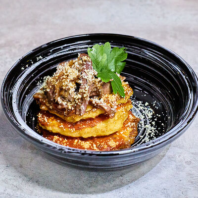 Картофельные драники с говядиной в Chipock Premium по цене 750 ₽