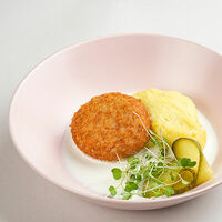 Куриная котлета с пюре в Трай