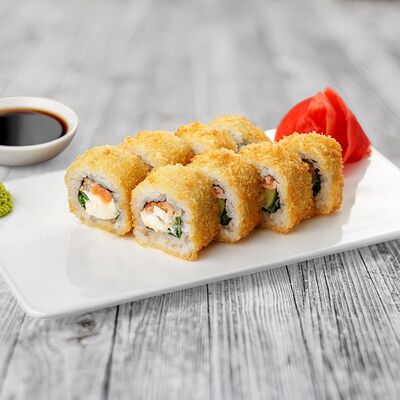 Ролл Наслаждение с лососем и зеленым луком в Окинава Гурмэ по цене 699 ₽