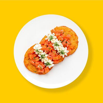 Драники с семгой и творожным сыром в МАМА ДОМА по цене 20 р.