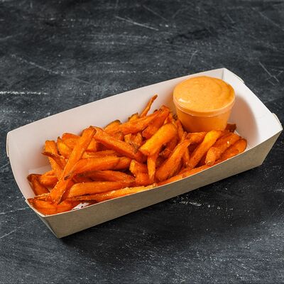 Батат фри + сладкий соус Кимчи в KOFOOD по цене 269 ₽