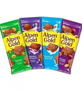 Alpen gold в ассортименте в Олимпик по цене 150 ₽