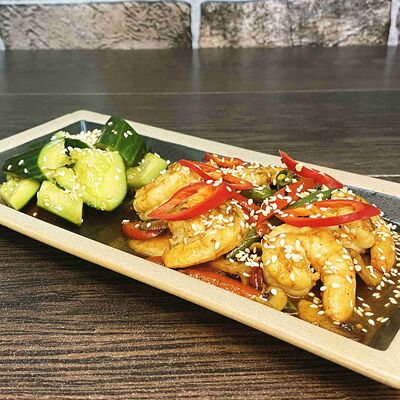 Креветки в остром соусе в Шашлычный Экспресс по цене 850 ₽