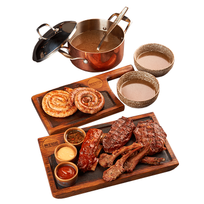 Мясной сет на компанию в ИТЛЕ Стейк-кафе Halal по цене 6990 ₽