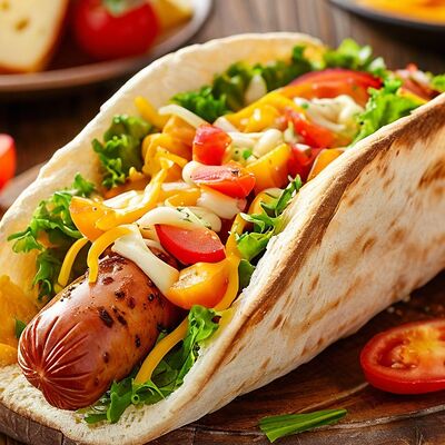 Хот-дог в лаваше в РАКИДОНА по цене 250 ₽