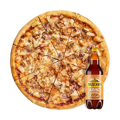 Цыпленок-ананас и Лидский квас в ПиццаМания по цене 30 р.