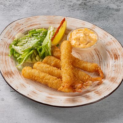 Тигровые креветки в сухарях панко в Ресторанчик по цене 770 ₽