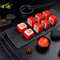 Ролл Калифорния Инари с лососем в Суши даром