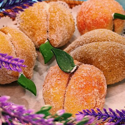 Печенье песочное Персик с варёной сгущёнкой в Кондитерская Эклер по цене 323 ₽