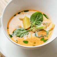 Сливочный суп с форелью в Banoffi (Bormio)