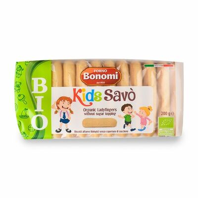 Печенье Savoiardi Kinder сахарное Bio в Азбука Вкуса Экспресс Меню по цене 252 ₽