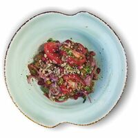 Грузинский салат с печенью в Пацха Пшапский двор