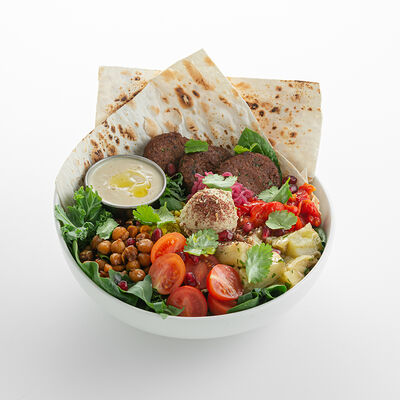 Восточный боул с растительным мясом и булгуром в Nothing Fancy по цене 1600 ₽