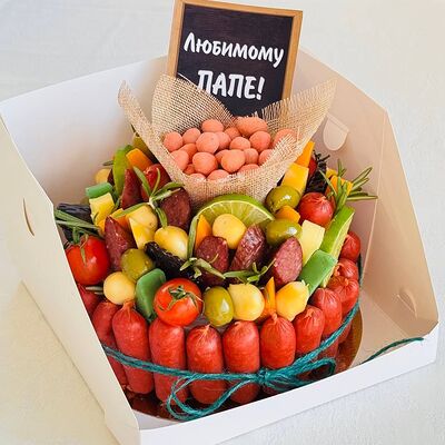 Бенто тортик с арахисом для любимого папыв Дарите красиво по цене 4397 ₽