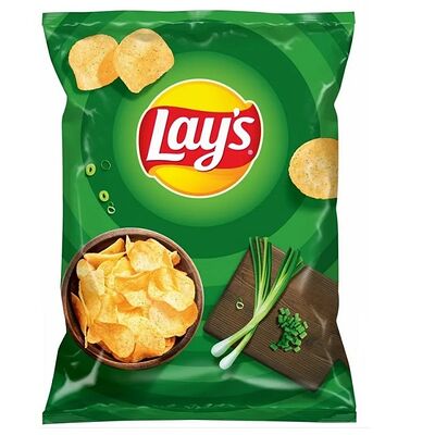 Чипсы Lays со вкусом зеленого лука в ПлатForma по цене 160 ₽