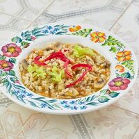 Перловая каша с шампиньонами и кореньями в Катюша Katyusha