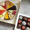 Комбо постный веган-торт ассорти и клубника в шоколаде в Lipatik sweets по цене 4650