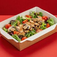Салат с курицей и грибами в Кофемашина
