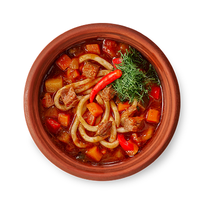 Лагман с говядиной в Старик хинкалыч по цене 495 ₽